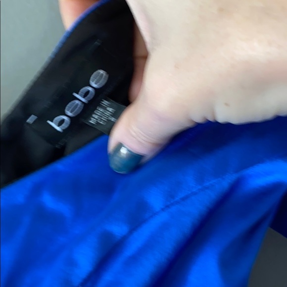 Bebe satin blue dress - Picture 4 of 6